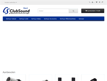 Tablet Screenshot of clubsoundrent.nl